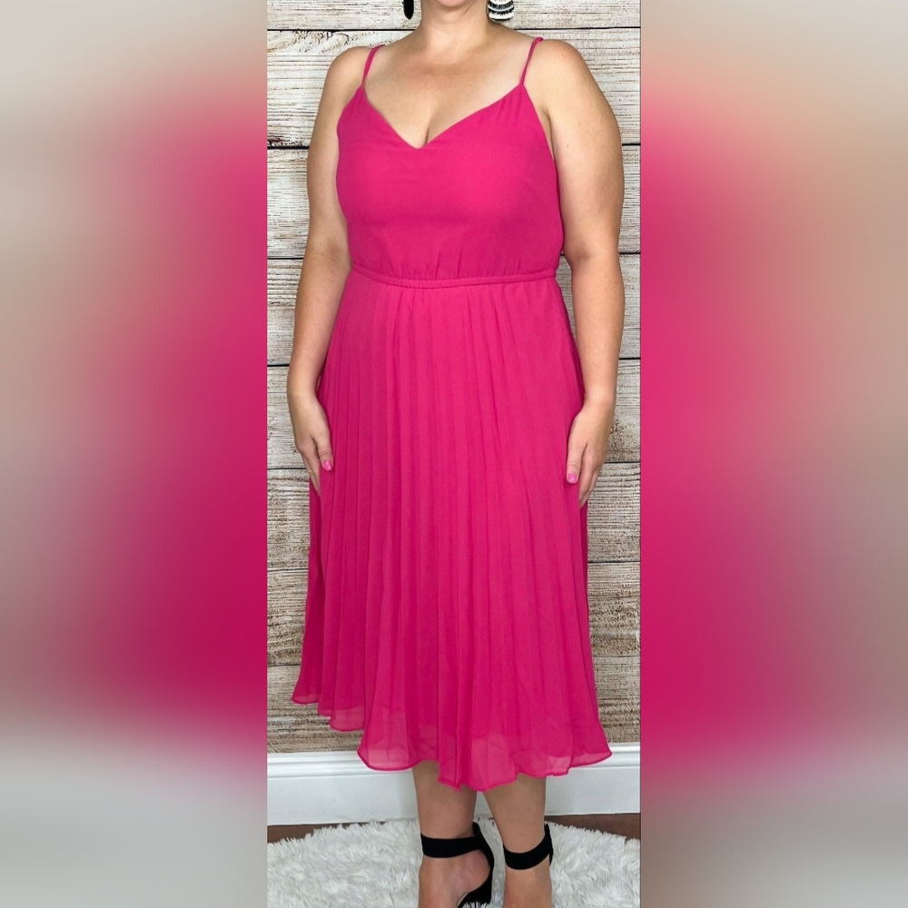 Pleated Twirl Dress